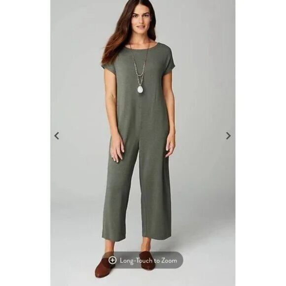 NWT J. Jill Knit Belted Jumpsuit Size Small - Picture 3 of 13